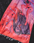 Red Tide - Tasseled Beach Towel