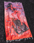 Red Tide - Tasseled Beach Towel
