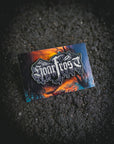 'Hoarfrost' branded enamel pin by Nick Filth